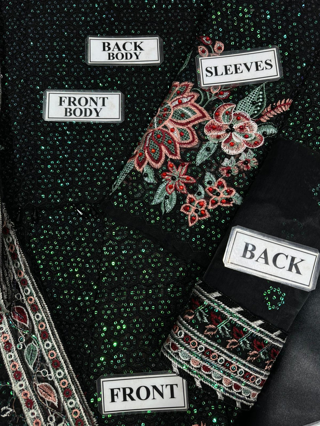 Jazmin Black Organza Lehenga Bridal Collection