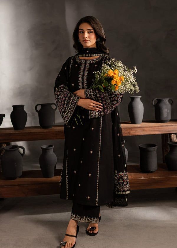 Mosaic 3Pc - Embroidered Karandi Dress