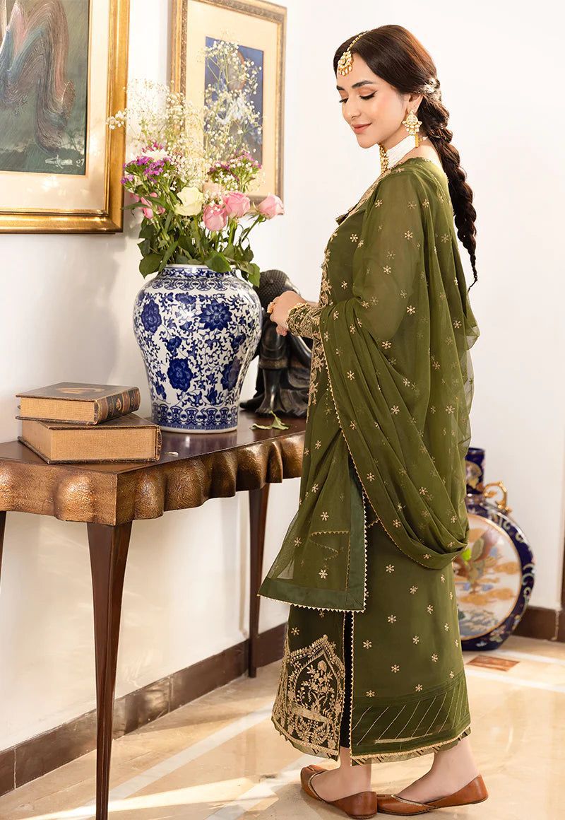 ASIM JOFA EMBROIDERED CHIFFON GEORGETTE 3 PCS