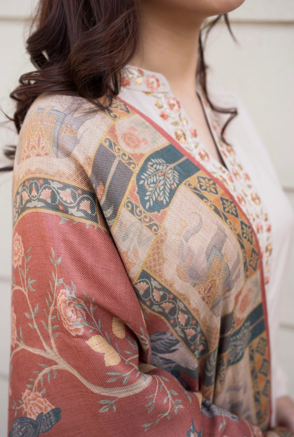 AISLING-3PC DHANAK EMBROIDERED SUIT