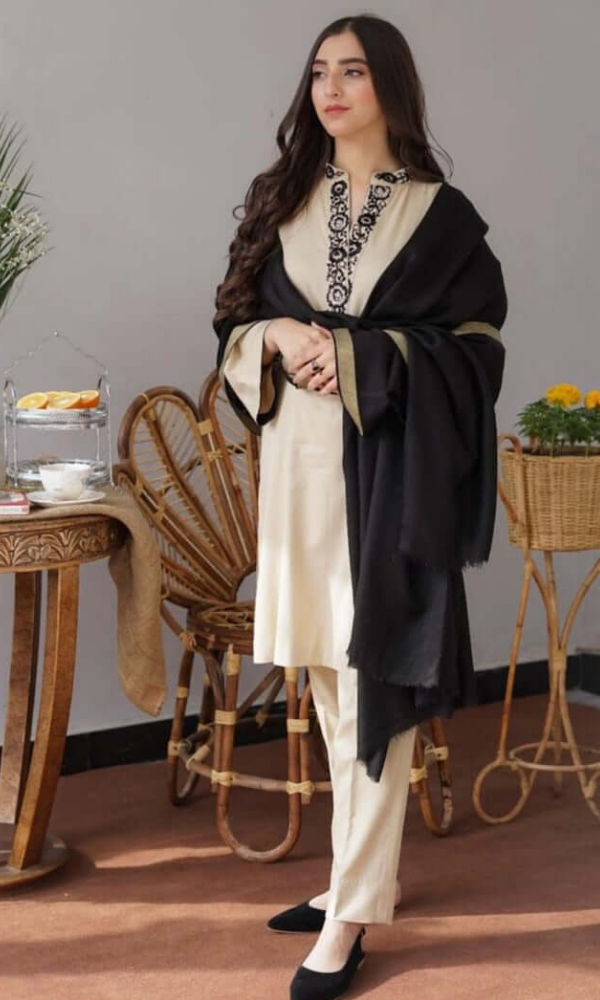 Aisling 3 Piece Heavy Embroidered Dhanak Suit