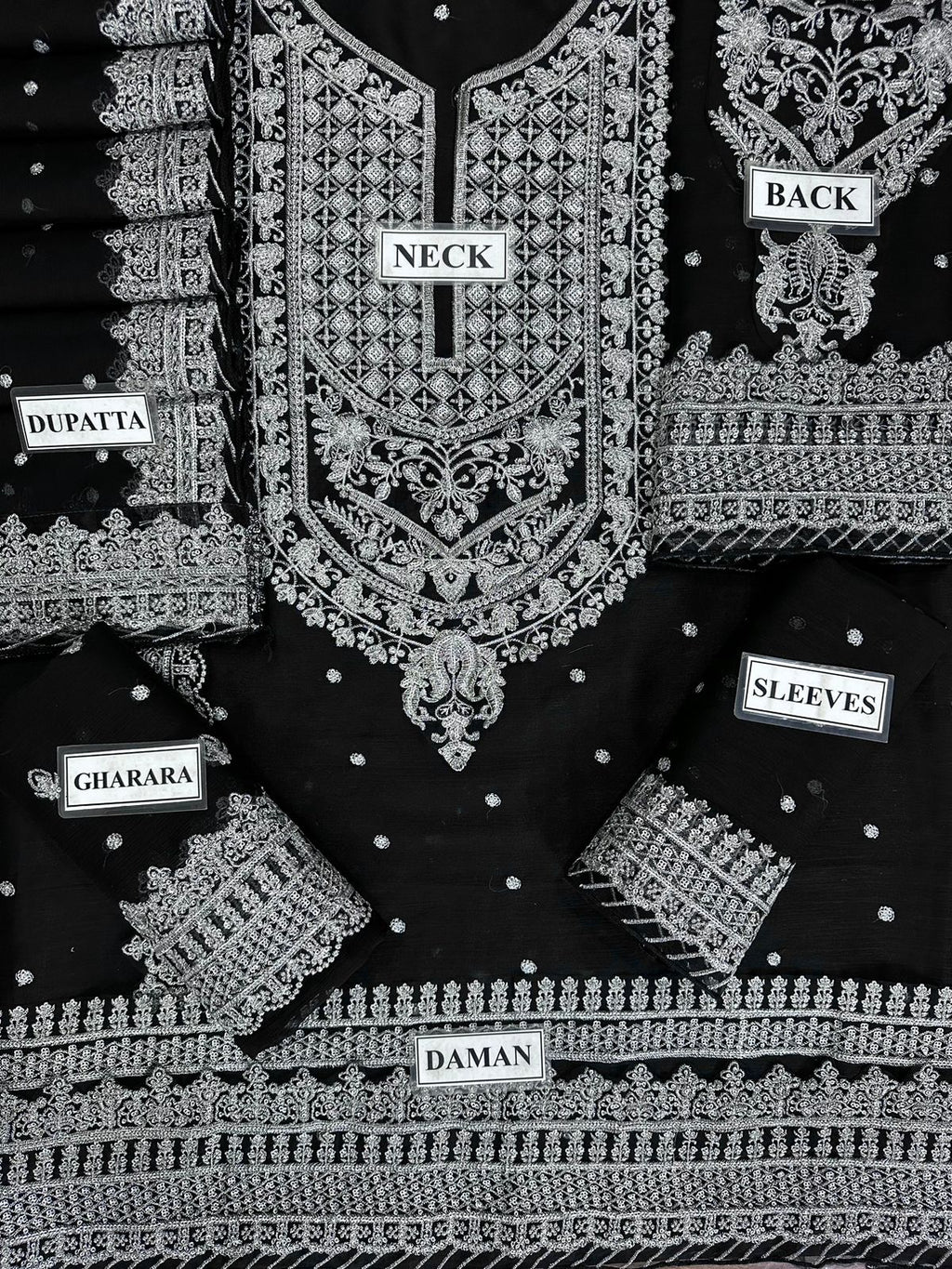 Asim Jofa Chandani Luxury Chiffon Collection 3 piece unstitched