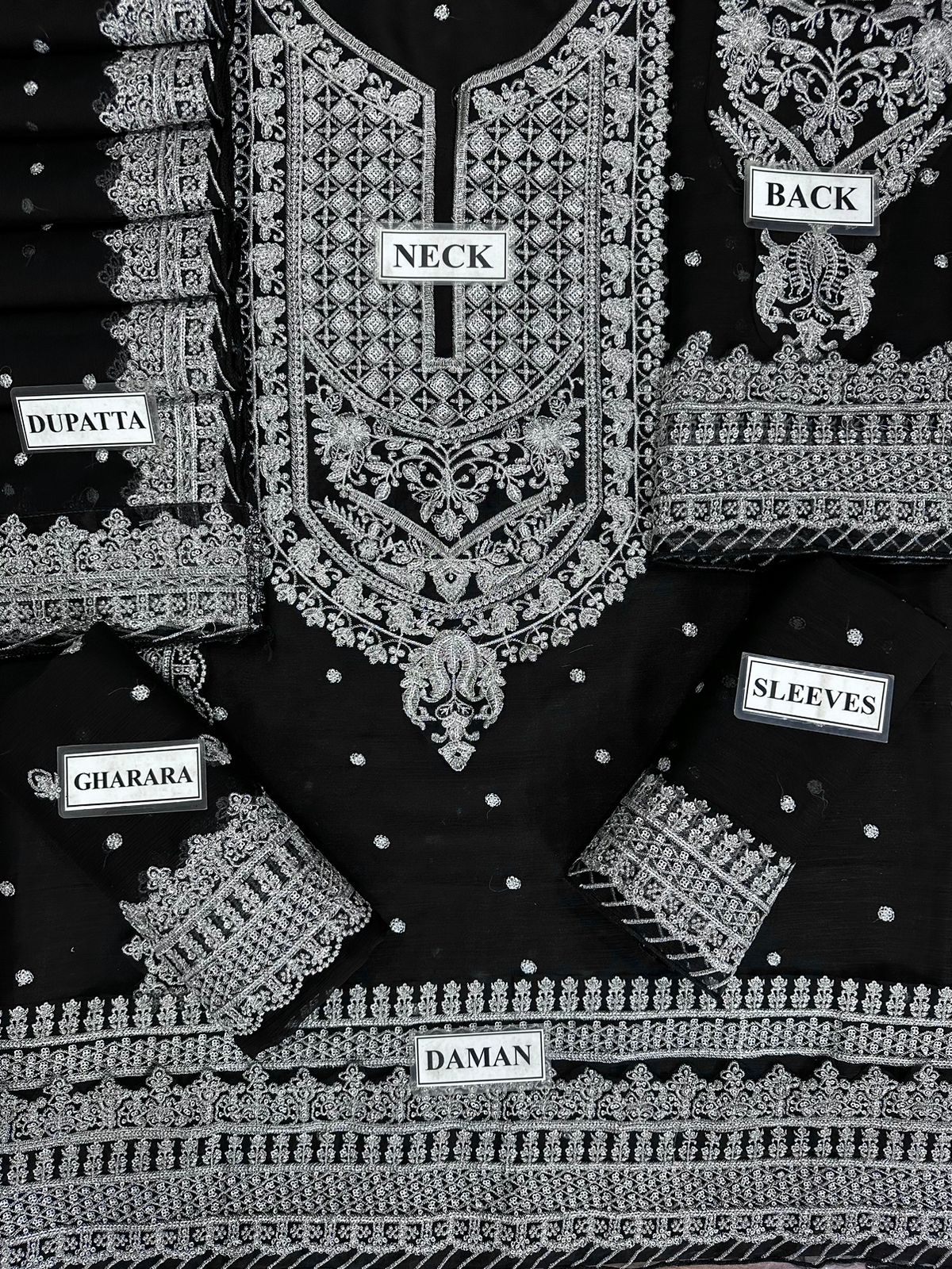 Asim Jofa Chandani Luxury Chiffon Collection 3 piece unstitched